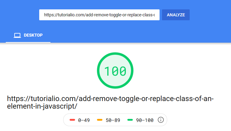 Create a Website with high PageSpeed Score